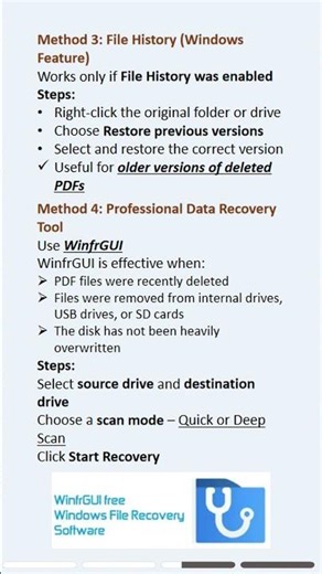 Recover Deleted PDF Files on Windows PC – Fast & Effective Methods #pdf #windows