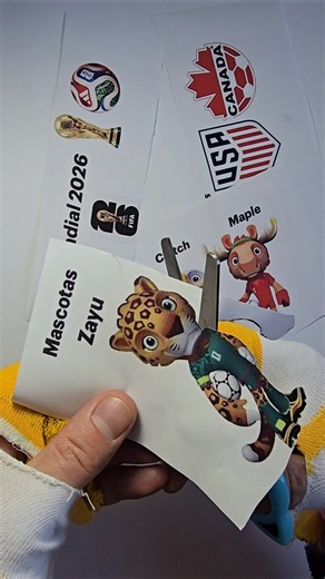 Paper Cut ✂️ 2026 World Cup Mascot Zayu #worldcup #diy #shorts #papercraft #papercutting