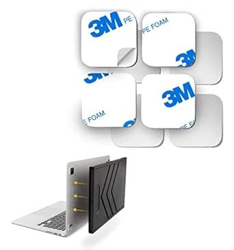 SideTrak Slide Metal Plates for Laptop - Add On/Replacement Plates Only - Compatible with SideTrak Portable Monitor - 2 Sets of Metal Plates (8 Plates Total)