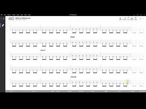 With or without you ( U2) ,Tablatura e base Senza Basso - Backing bass track