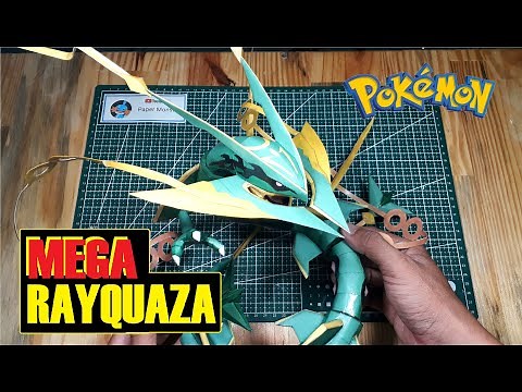 Mega Rayquaza | Pokemon PaperCraft | modelo de papel | 종이 모델 | 紙モデル