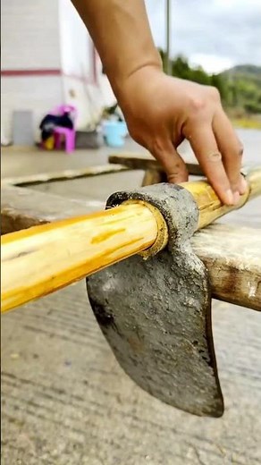 竹をスパッと切る！手ノコの職人技