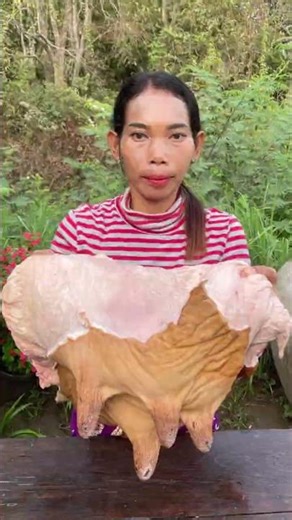 Cooking a Whole COW UDDER! 🐮 Rare Village BBQ Recipe P1