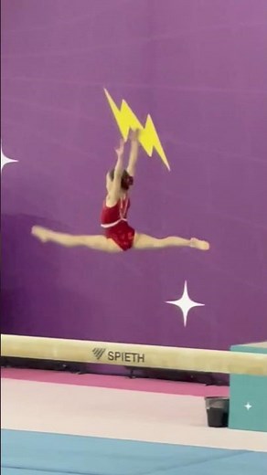 Beam routine in WAG gymnastics showcasing balance, grace, and strength