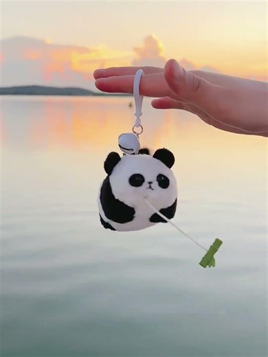 Good friend, please give me a panda. Thank you～ #Panda #Plush #Keychain #LoveIsExplosive