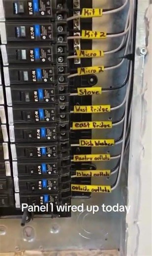 Why Every Electrician Labels Their Panel Like This #electrical #shorts