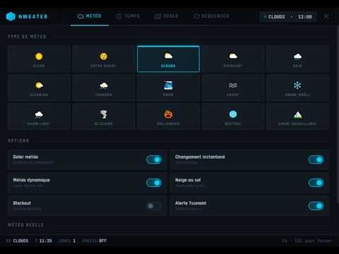 [FREE] Advanced Weather Menu with Zone Creation