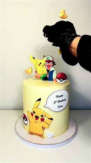 Pikachu cake. #cake #pokemon #cakedecorating #birthdaycake #pikachu