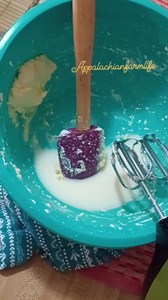 How I make butter using a hand mixer and cream from raw milk! 🥛 🧈 (This can also be done with store bought cream) 1. Siphon out your cream, and pour into a mixing bowl. 2. Beat the cream with hand mixer until you see the chunks of butter is separating from the buttermilk. Do this until you no longer see chuck of butter coming out of milk. 3. Once buttermilk and butter separated collect all the better pieces and add them together. 4. Using wooden spoons or hands, rinse the butter in COLD water 
