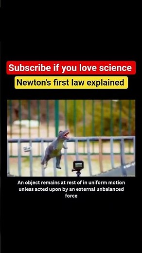 Newton's first law explained