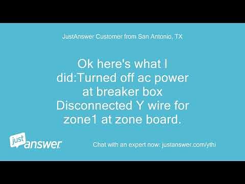 My nest thermostat is giving an error (e103) with the y1