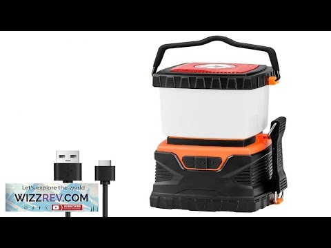 VEVOR LED Camping Lantern All in one 1000LM 360 Illumination 4 Lighting Modes