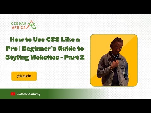 How to Use CSS Like a Pro/ A Beginner’s Guide to Styling Websites - Part 2