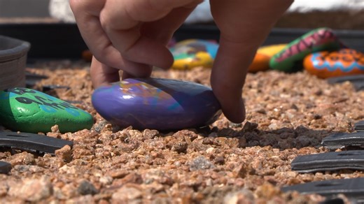 5.3K views · 66 reactions | On Monday, art teacher Kelsey Sampsel, alongside her students, placed the first piece of a colorful path on the west side of the school. Students painted 400 rocks over the past school year. Sampsel says they plan to continue this new tradition and grow the path year by year. Bennett Ranch Elementary D49 Falcon Zone | School District 49 | Facebook