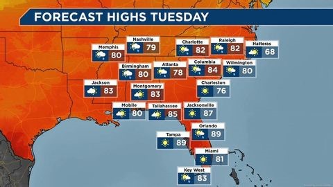 Your weather forecast: Southeast Region | Haystack News