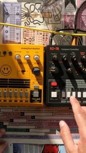 Behringer Rd6 vs Rd78 #synthesizer #electronicmusic #drummachine #behringer #behringerrd78