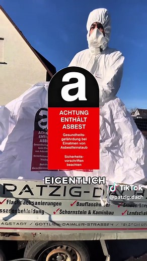 Asbest Teil 2: So wird’s richtig gemacht. Schutz, Big Bags, Kennzeichnung, Entsorgung. Speichern, teilen, weiterlernen. #asbest #sanierung #safetyfirst #handwerk #bau