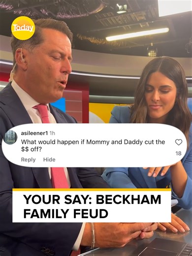 Our viewers have weighed in on the Beckham family feud and they haven't sugarcoated it! #9Today #beckham #davidbeckham