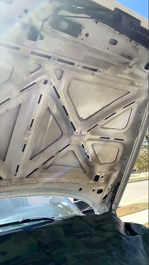 Replacing the Hood Insulation on my 2nd Gen Ram Truck #shorts