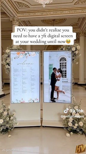 Dream Wedding Digital Screen Display