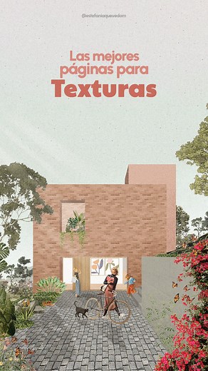 ESTEFANIA on Instagram: "Las mejores páginas para texturas gratis 🤯🫰🏼💫 . . Tener nuestra biblioteca personal de texturas es básico si eres / estudias arquitectura 📚 ⭐️Te recomiendo que conforme vayas descargando archivos o imágenes de texturas las guardes en alguna carpeta en la nube para que siempre tengas acceso a ellas pase lo que pase 🙌🏽🙌🏽🙌🏽 RECUERDA‼️cuando descargamos texturas para arquitectura lo más importante es que sean •SEAMLESS• estas ayudarán a que al momento de repetirla
