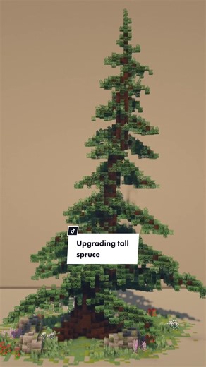 Creating a Stunning Spruce Tree in Minecraft