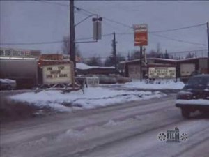 Signs in Anchorage in the 1970s