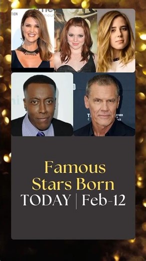 8 Famous Hollywood Stars Born Today! 🎂 (Josh Brolin & Christina Ricci) #actor #shorts #movie