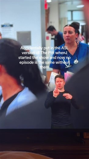 He’s my favorite interpreter. I catch myself just watching him instead of the show #thepitt #asl