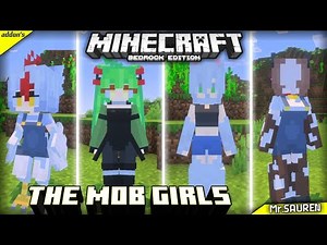 The Mob Girls 💕❗ Resources Pack Minecraft PE/BE 1.21.101+
