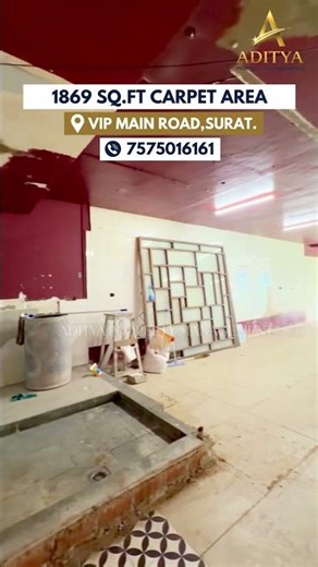 1869 Sq.Ft | Cafe Space With Deck For Rent - VIP Road, Vesu, Surat.📐 Property Configuration👉 |