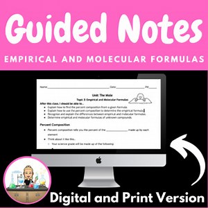Guided Notes [EDITABLE] - Empirical and Molecular Formulas