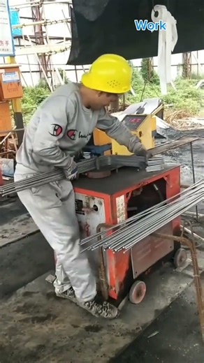The Process of Bending a Steel Rod: Precision Metal Forming in Action 🔩⚙️#shorts