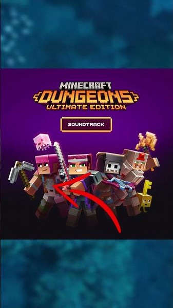The armor and weapons used on the album cover for the MC dungeons soundtrack #minecraft #gaming