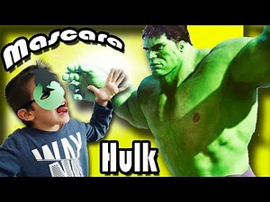 Como Hacer la Mascara de Hulk - Superheroes