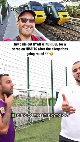 Niv calls out RYAN WINDRIDGE for a scrap on MISFITS after the allegations going round 👀🤣 #hstikkytokky #edmatthews