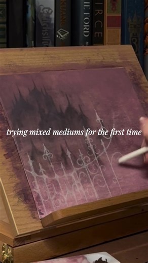 Exploring Mixed Media Art Techniques with Watercolor and Charcoal