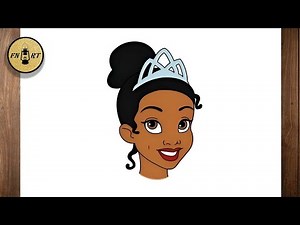 How to draw tiana from princess and the frog