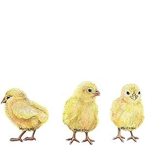 Walls of the Wild Baby Chicks Wall Decals Farm Wall Stickers (10 in. x 5 in.)
