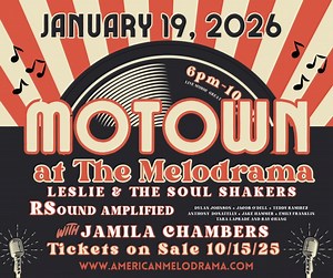 Motown at the Melodrama is SOLD OUT! The house is packed, the grooves are ready, and the love is loud. Thank you for snapping up every last seat and bringing the joy. And there’s more delicious news… The kitchen is officially taken over by @chefandykossuth , who’s cooking up something special to match the music. Soulful sounds, seriously good bites. It’s going to be one unforgettable night of rhythm, flavor, and full hearts. See you at the Melodrama! | The Great American Melodrama