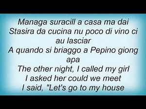 Lou Monte - Pepino The Italian Mouse Lyrics
