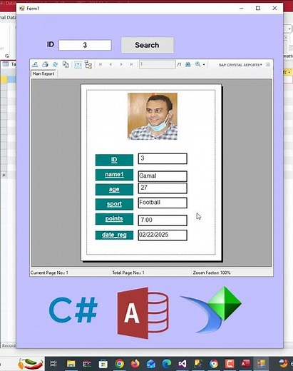 Display Database Images in Crystal Reports (C#)