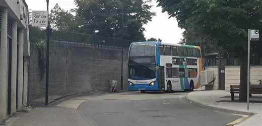 15904 GN13 HJC Departing Canterbury Bus Station Working 602 to Herne Bay Railway Station With many flashes and a tone!