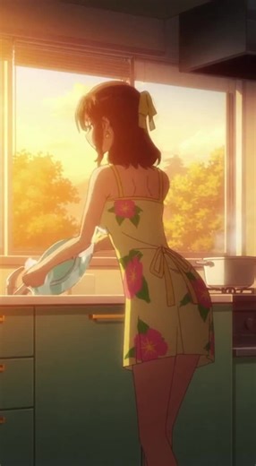 Beautiful day in the kitchen #giantess #fart #anime #gassy #anime