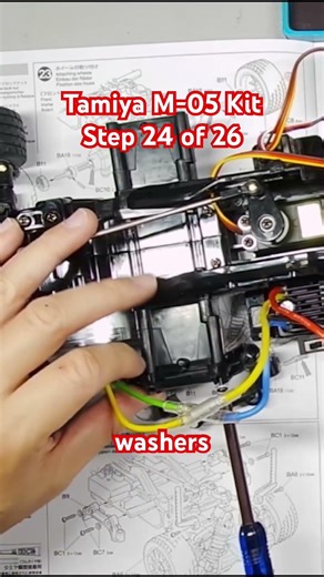 Step 24 of 26 of Tamiya M-05 Build