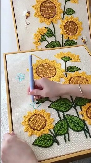 Beautiful punch needle embroidery for beginners