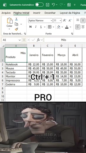 Estruture Títulos no Excel Como Mês e Produto Dentro da Mesma Célula