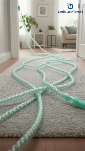 Keep oxygen tubing out of the way—safely #lifehack #oxygen #health