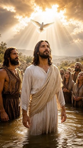 Jesus was baptized—and heaven opened. The moment His divine mission was revealed. #jesus #faith