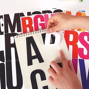 Colorful Vinyl Letter Stickers 3 Inch & 4 Inch, Colorful Capital Alphabet Stickers Decals Labels Self Adhesive Waterproof for Scrapbooking Water Bottle Crafts Mailbox Poster Sign DIY (Black)